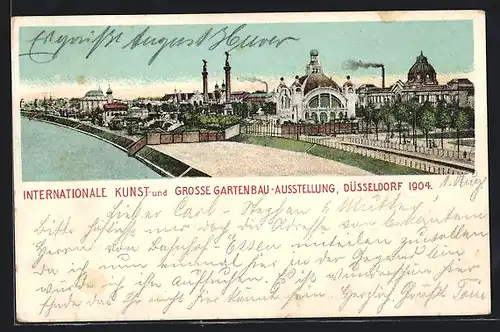 AK Düsseldorf, Internationale Kunst- und Grosse Gartenbau-Ausstellung 1904, Gesamtansicht