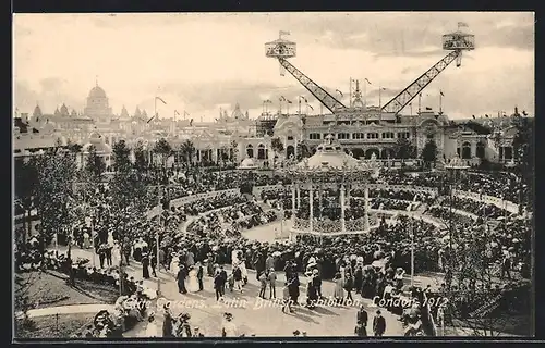 AK London, Elite Gardens, Latin-British Exhibition 1912