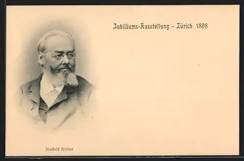 AK Zürich, Jubiläums-Ausstellung 1898, Rudolf Koller