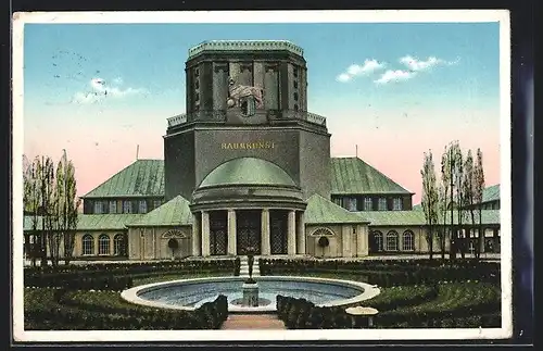 AK Leipzig, Int. Baufachausstellung 1913, Halle für Raumkunst