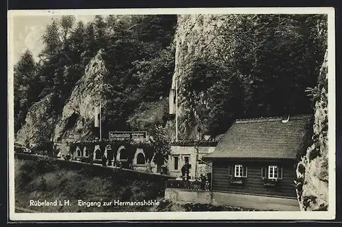 AK Rübeland i.H., Eingang zur Hermannshöhle