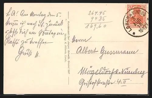 AK Lorch /Württ., Panorama der Ortschaft