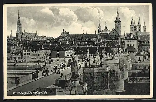 AK Würzburg, Alte Mainbrücke