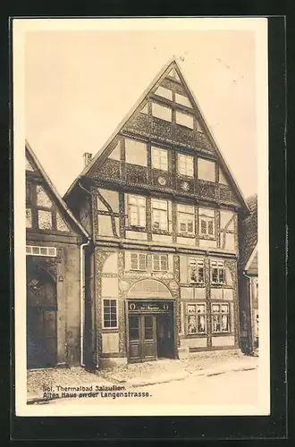 AK Salzuflen, Altes Haus an der Langenstrasse