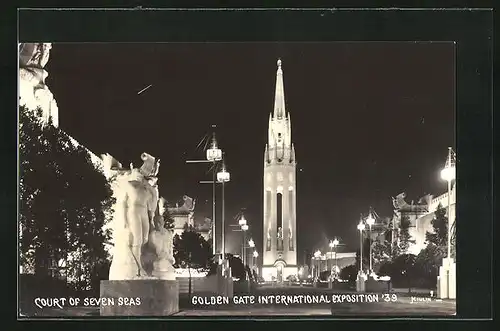 AK San Francisco, Golden Gate International Exposition 1939, Court of Seven Seas