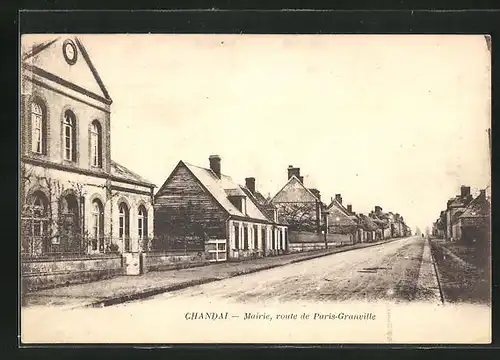 AK Chandai, Mairie, route de Paris-Granville