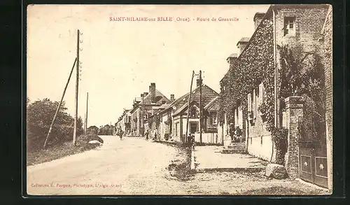 AK Saint-Hilaire-sur Rille, Route de Granville