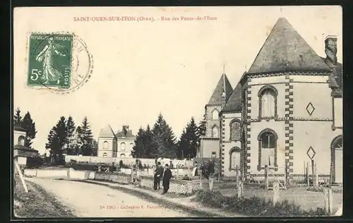 AK Saint-Ouen-sur-Iton, Rue des Ponts-de-l`Iton