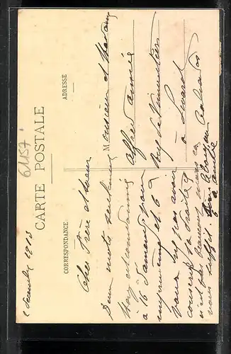 AK Argentan, Fricasse, Frauenportrait, Gedicht von A. Spale