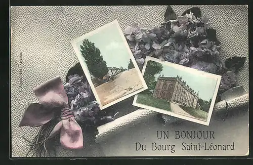 AK Le Bourg-Saint-Léonard, verschiedene Ortsansichten