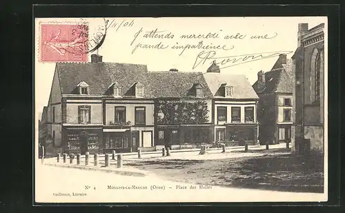 AK Moulins-la-Marche, Place des Halles