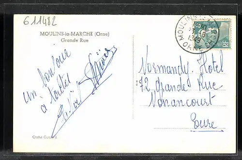 AK Moulins-la-Marche, Grande Rue