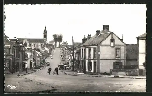 AK Sainte Gauburge, Le Bourg, Route de Granville