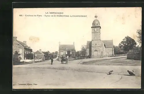 AK Flers, Église de St. Honorine la Chardonne