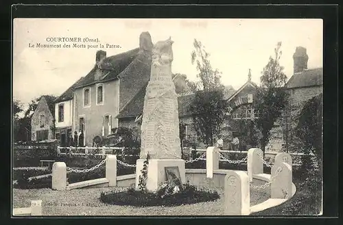 AK Courtomer, Le Monument des Morts pour la Patrie