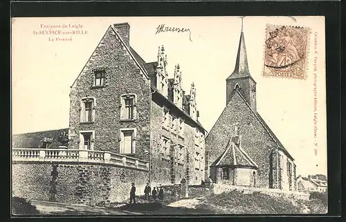AK St-Sulpice-sur-Rille, Le Prieuré, an der Kirche