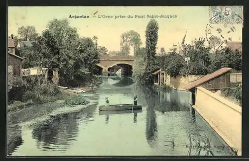 AK Argentan, L`Orne prise du Pont Saint-Jacques