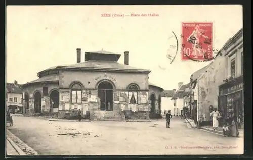 AK Sées, Place des Halles