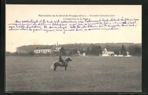 AK Grande Trappe, Le Monastère, Blick zum Kloster