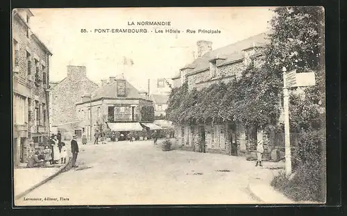 AK Pont-Erambourg, Les Hôtels, Rue Principale