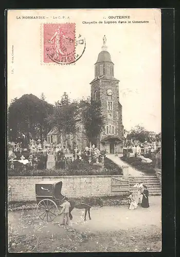 AK Couterne, Chapelle de Lignon dans le Cimetière