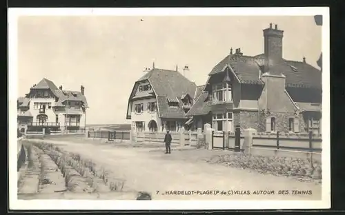 AK Hardelot-Plage, Villas autour des Tennis