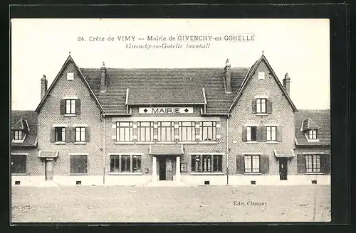 AK Givenchy-en-Gohelle, Mairie, Ansicht vom Rathaus