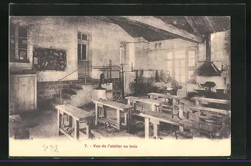 AK Calimont-les-Saint-Pol, Collège et Ecole Supérieure Professionnelle, Vue de l`atelier au bois