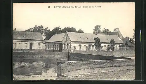 AK Bavincourt, Place de la Mairie