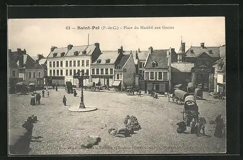 AK Saint-Pol, Place du Marché aux Grains