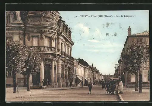 AK Vitry-le-Francois, Rue de Frignicourt