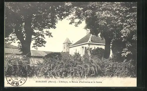 AK Margerie, l'Abbaye, la Maison d'habitation et la Ferme