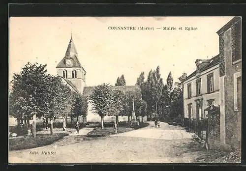 AK Connantre, Mairie et Eglise