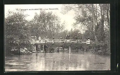 AK Togny-aux-Boeufs, la Passerelle