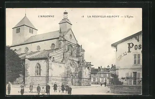 AK La Neuville-au-Pont, L`Eglise