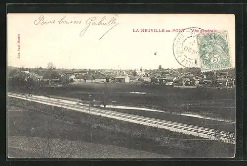 AK Neuville-au-Pont, Vue generale