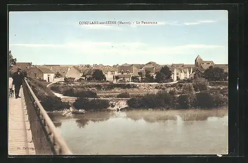 AK Conflans-sur-Seine, Panorama