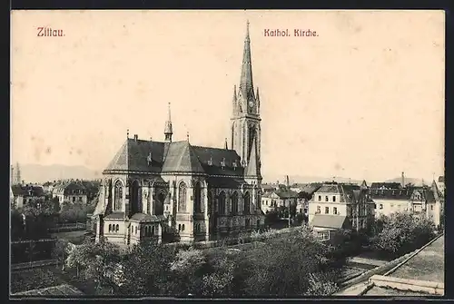 AK Zittau, Kathol. Kirche