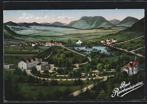 AK Bad Wildungen, Bad Reinhardsquelle aus der Vogelschau