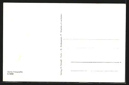 AK Gotteszell, Ortsansicht mit Wald