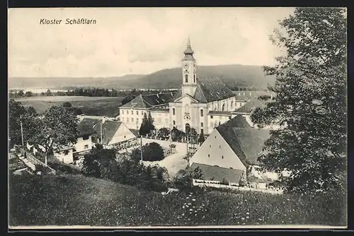 AK Schäftlarn, Ansicht vom Kloster