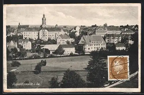 AK Dippoldiswalde i. Sa., Ortsansicht der Stadt