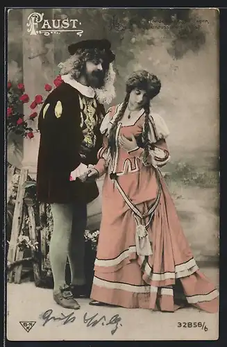AK Szene aus Faust von Goethe
