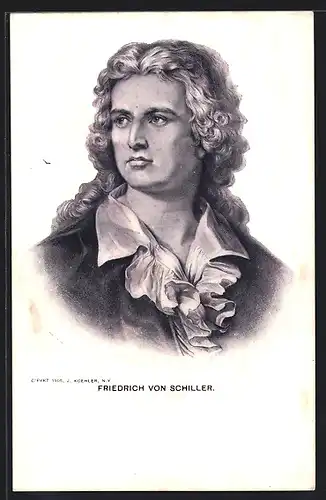 AK Dichter Friedrich von Schiller