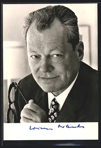 AK Bundeskanzler Willy Brandt, Porträt