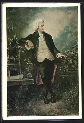 AK Portrait des Komponisten W. A. Mozart