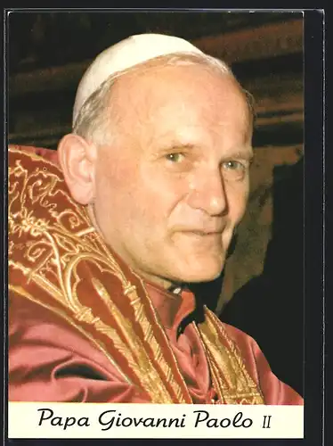 AK Papst Johannes Paul II. im liturgischen Gewand