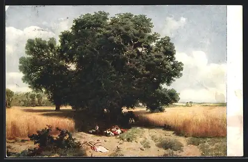 AK Pro Juventute, Sommer von Alexandre Calame 1810-1864