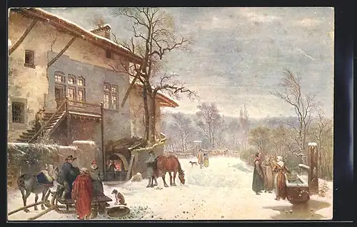 AK Pro Juventute, Der Köhler von Adam-W. Toepffer 1766-1847