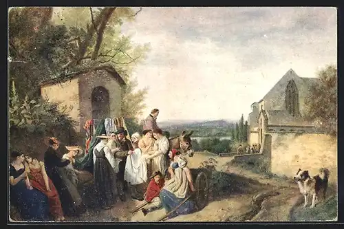 AK Der Strassenhändler von Adam -W. Toepffer 1766-1847
